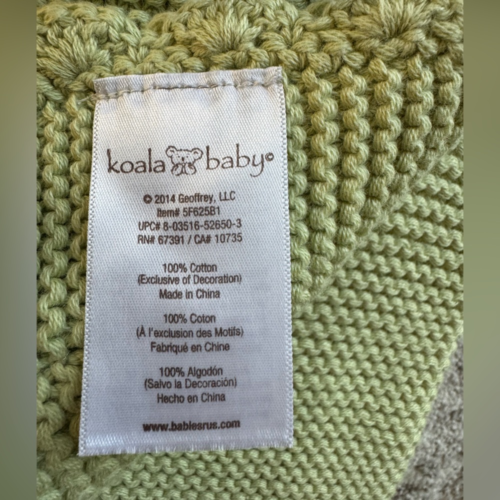 New baby blanket in 100% cotton with owl design. - Picture 5 of 5